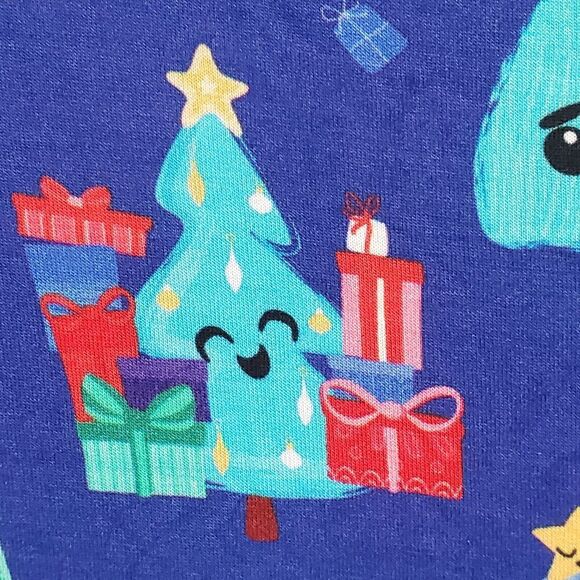 NEW Birdie Bean Girls Size 5T Dress Blue Smiling Christmas Tree Bamboo Viscose - Picture 3 of 8